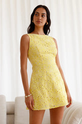 Summer Sway Mini Dress Yellow